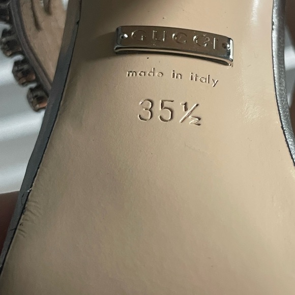 Gucci silver sparkle mules size 35 1/2.preowned good condition π - Picture 5 of 6